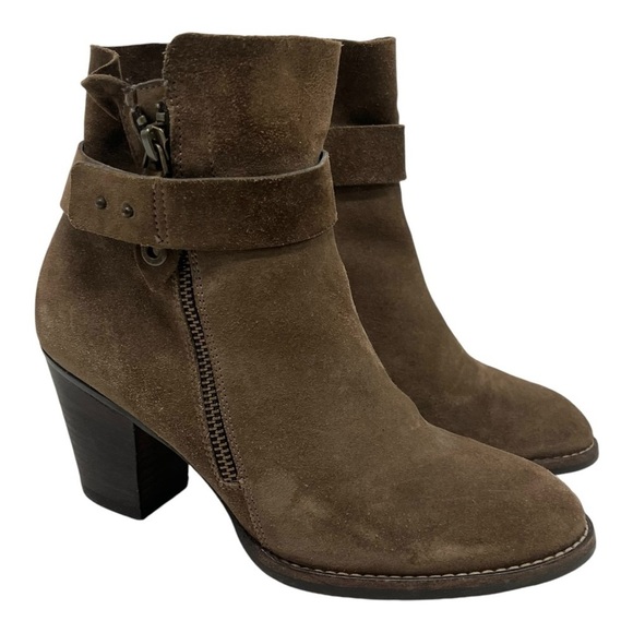 Paul Green Sheridan Brown Nubuck Suede Handcrafted Casual Heeled Boots Women 6.5 - Picture 12 of 16